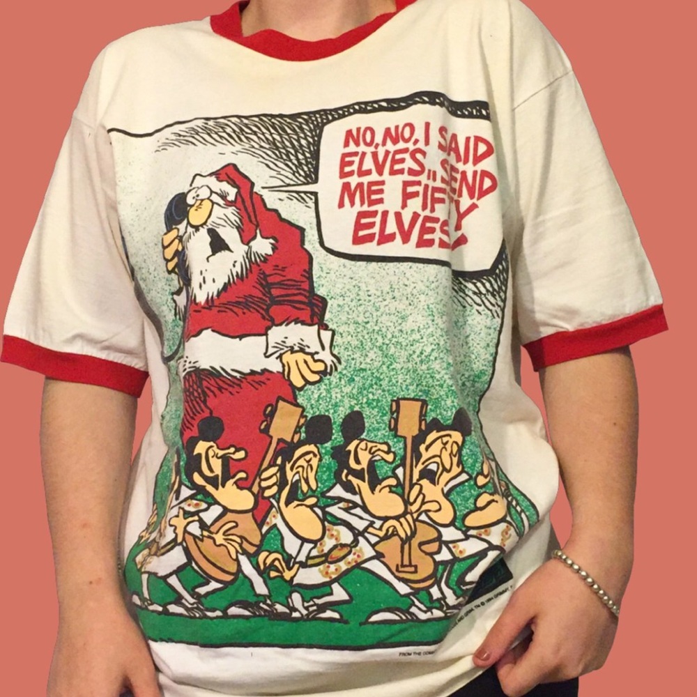 Funny Vintage Christmas Elvis Shirt